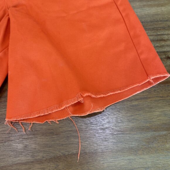Dickies Canvas Shorts Size 30 Orange Cut Off  Grunge Skateboarding Work - Picture 2 of 11